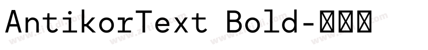 AntikorText Bold字体转换